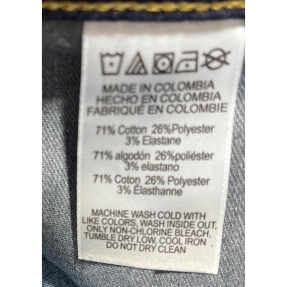 NWT Michael Kors MK Logo Izzy Skinny Jeans Basics Overdyed Indigo Pants Size 8 - Picture 5 of 9